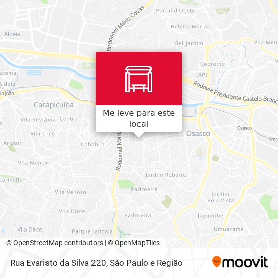 Rua Evaristo da Silva 220 mapa