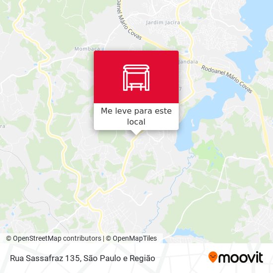 Rua Sassafraz 135 mapa