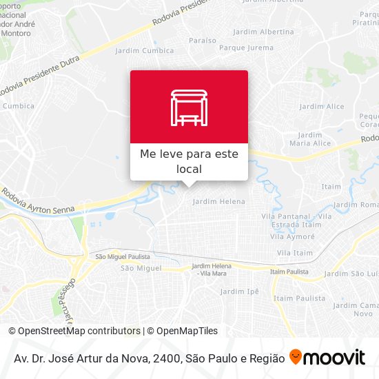 Av. Dr. José Artur da Nova, 2400 mapa
