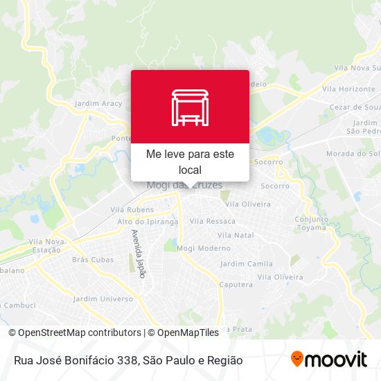 Rua José Bonifácio 338 mapa