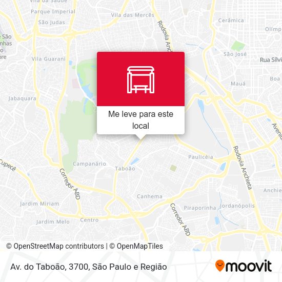 Av. do Taboão, 3700 mapa