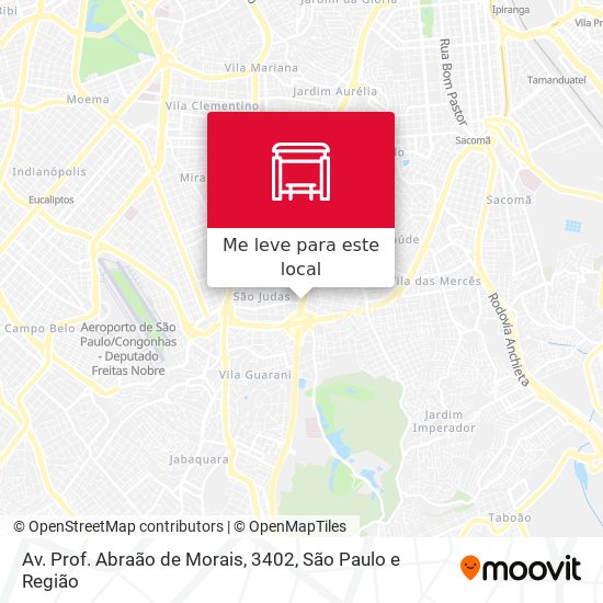 Av. Prof. Abraão de Morais, 3402 mapa