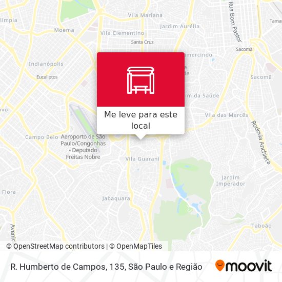 R. Humberto de Campos, 135 mapa