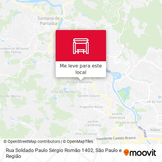 Rua Soldado Paulo Sérgio Romão 1402 mapa