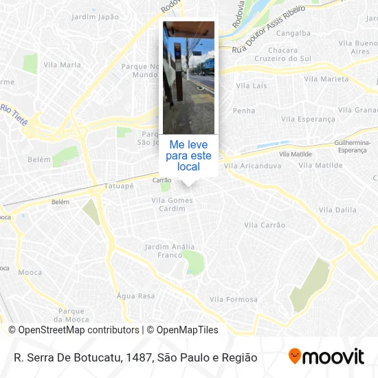 R. Serra De Botucatu, 1487 mapa