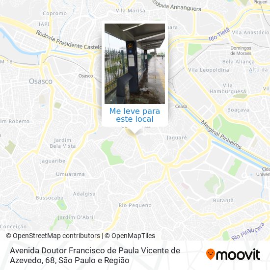 Avenida Doutor Francisco de Paula Vicente de Azevedo, 68 mapa