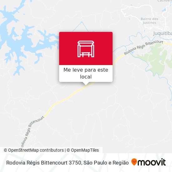 Rodovia Régis Bittencourt 3750 mapa