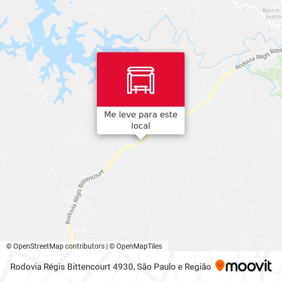 Rodovia Régis Bittencourt 4930 mapa
