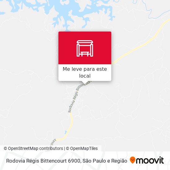 Rodovia Régis Bittencourt 6900 mapa