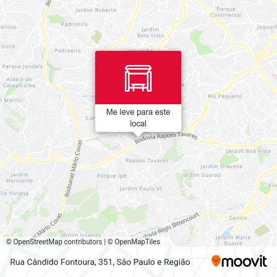 Rua Cândido Fontoura, 351 mapa