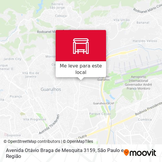Avenida Otávio Braga de Mesquita 3159 mapa