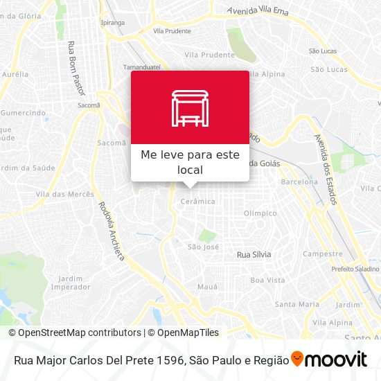 Rua Major Carlos Del Prete 1596 mapa