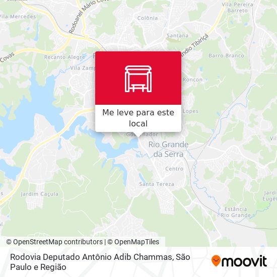 Rodovia Deputado Antônio Adib Chammas mapa