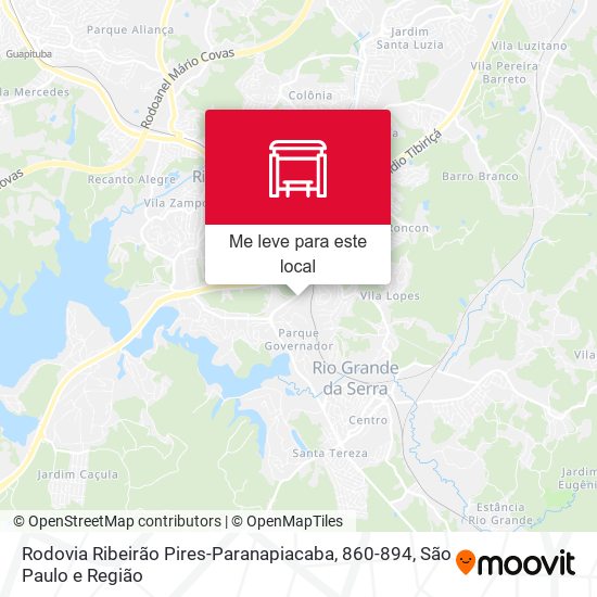 Rodovia Ribeirão Pires-Paranapiacaba, 860-894 mapa