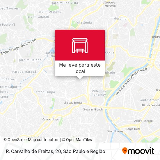 R. Carvalho de Freitas, 20 mapa