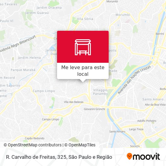 R. Carvalho de Freitas, 325 mapa