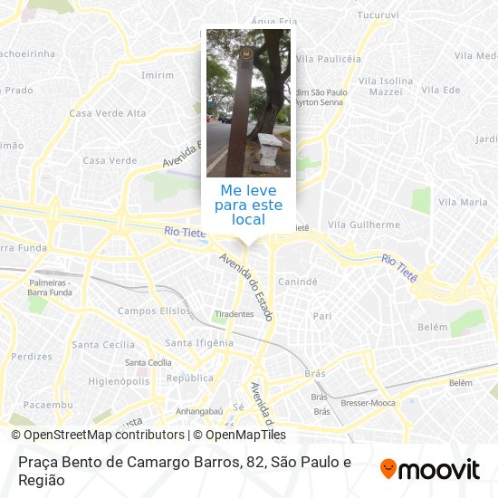 Praça Bento de Camargo Barros, 82 mapa