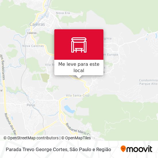 Parada Trevo George Cortes mapa