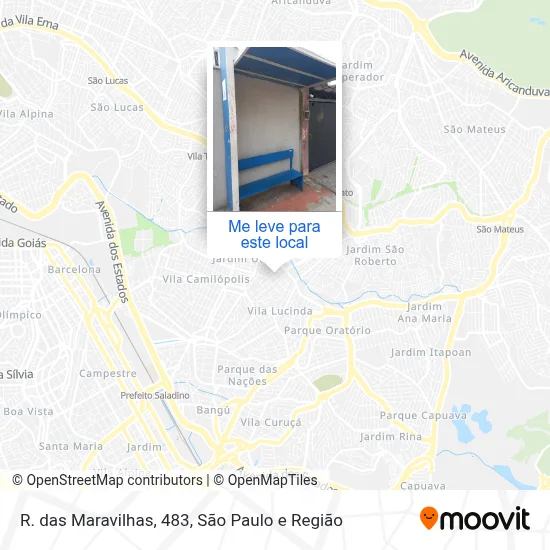 R. das Maravilhas, 483 mapa