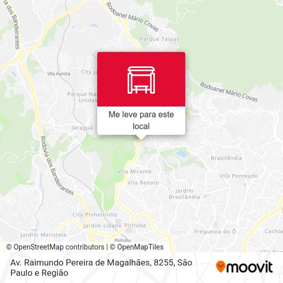 Av. Raimundo Pereira de Magalhães, 8255 mapa