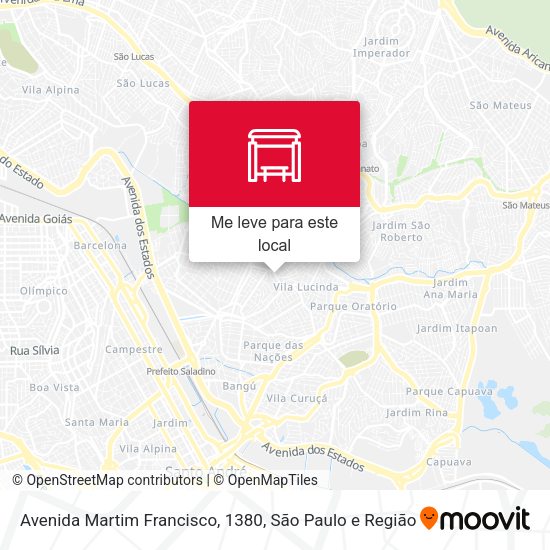 Avenida Martim Francisco, 1380 mapa