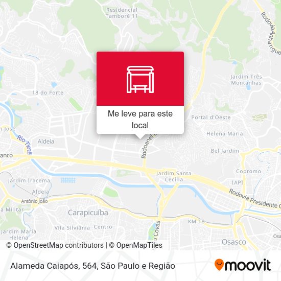 Alameda Caiapós, 564 mapa