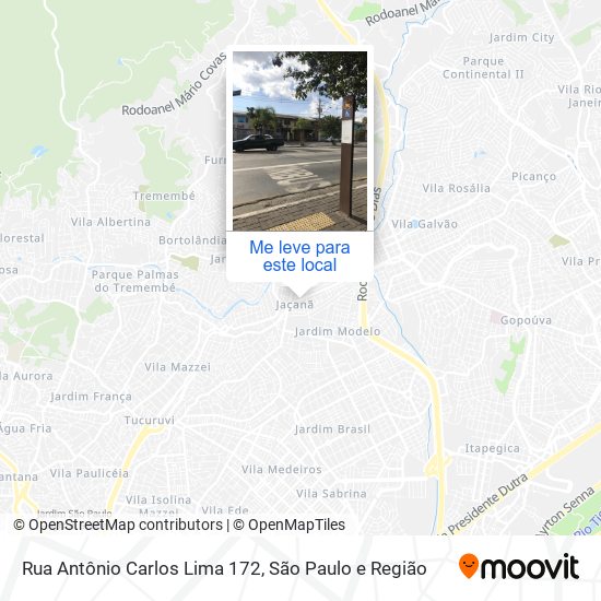 Rua Antônio Carlos Lima 172 mapa