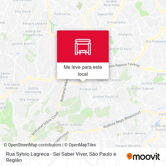 Rua Sylvio Lagreca - Sei Saber Viver mapa