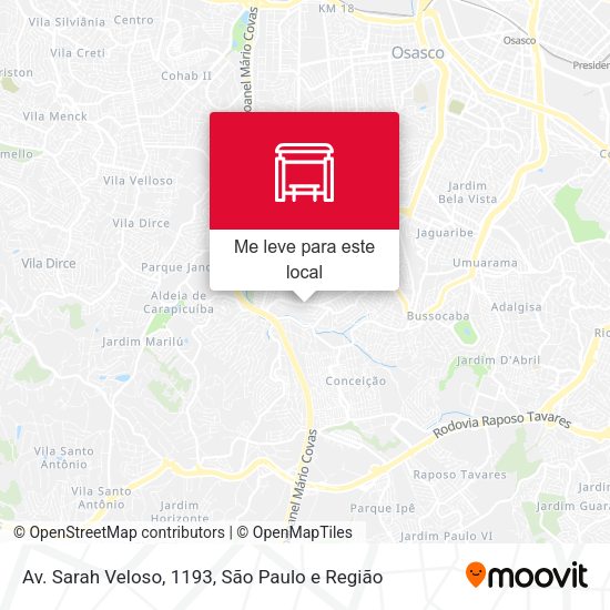 Av. Sarah Veloso, 1193 mapa