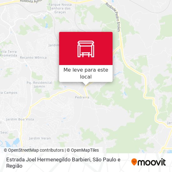 Estrada Joel Hermenegildo Barbieri mapa