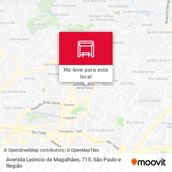 Avenida Leôncio de Magalhães, 715 mapa