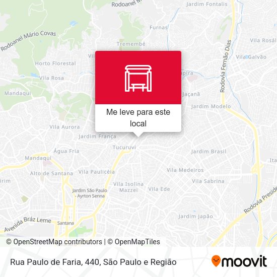Rua Paulo de Faria, 440 mapa