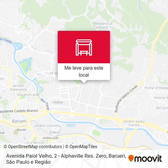 Avenida Paiol Velho, 2 - Alphaville Res. Zero, Barueri mapa