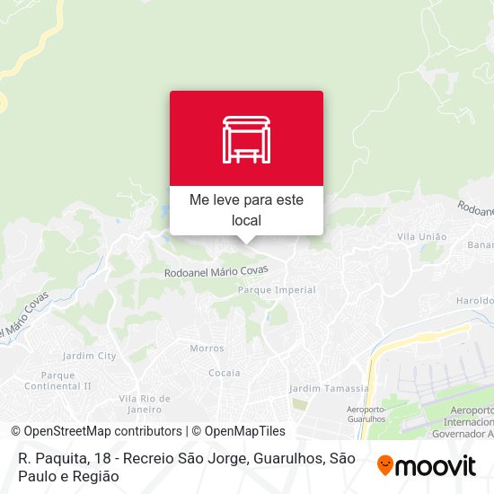 R. Paquita, 18 - Recreio São Jorge, Guarulhos mapa