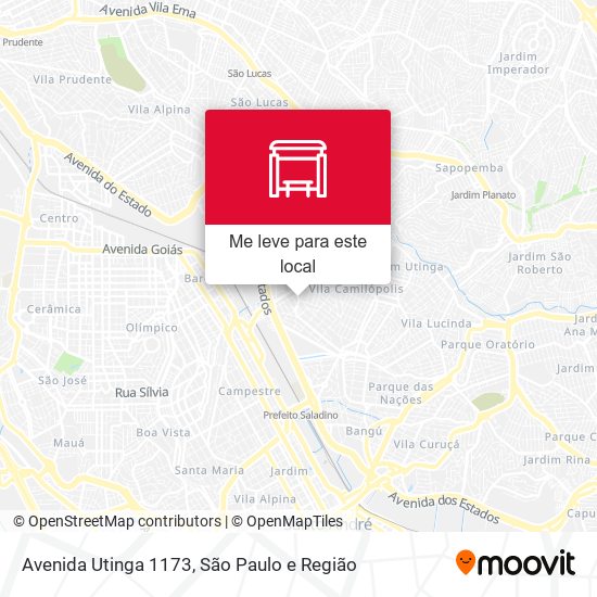 Avenida Utinga 1173 mapa
