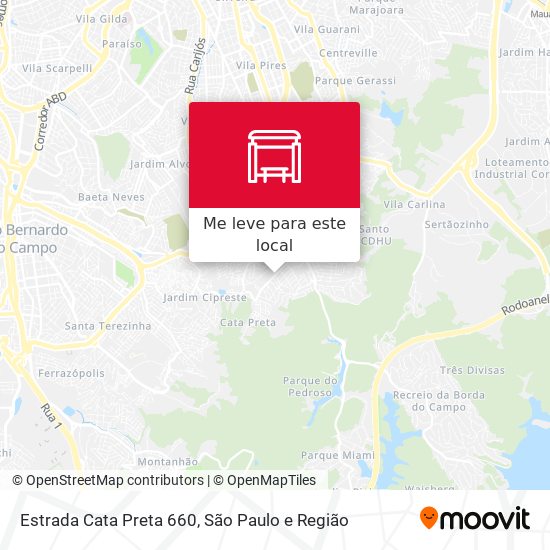 Estrada Cata Preta 660 mapa