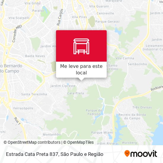 Estrada Cata Preta 837 mapa