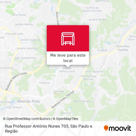 Rua Professor Antônio Nunes 705 mapa