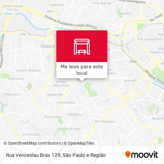 Rua Venceslau Brás 129 mapa
