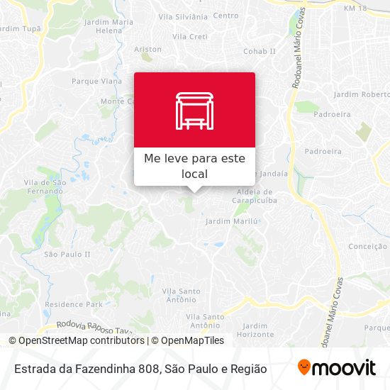 Estrada da Fazendinha 808 mapa