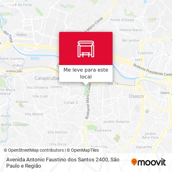 Avenida Antonio Faustino dos Santos 2400 mapa
