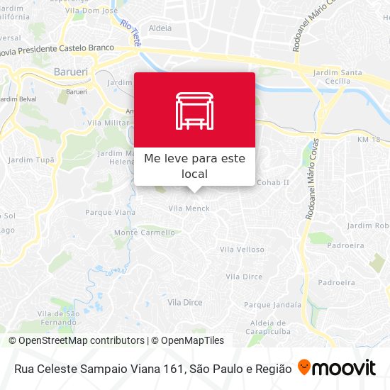 Rua Celeste Sampaio Viana 161 mapa