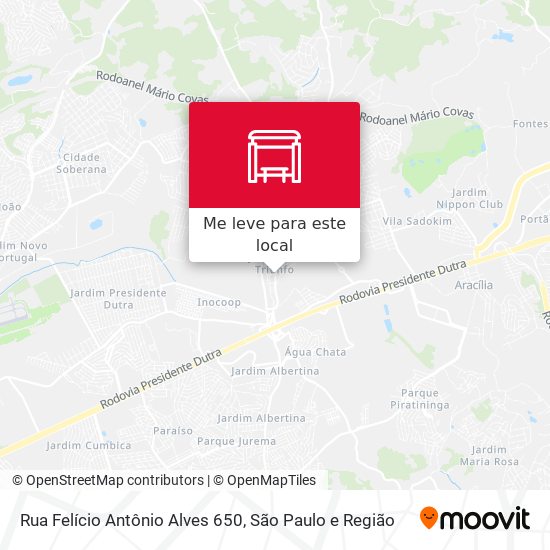 Rua Felício Antônio Alves 650 mapa