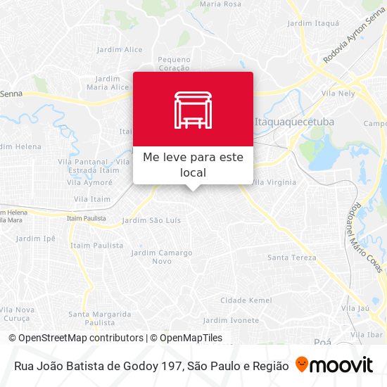 Rua João Batista de Godoy 197 mapa