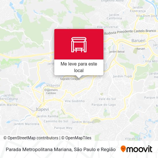 Parada Metropolitana Mariana mapa