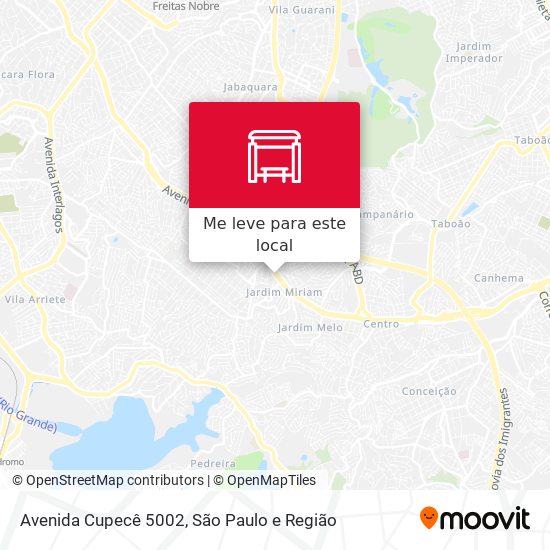 Avenida Cupecê 5002 mapa