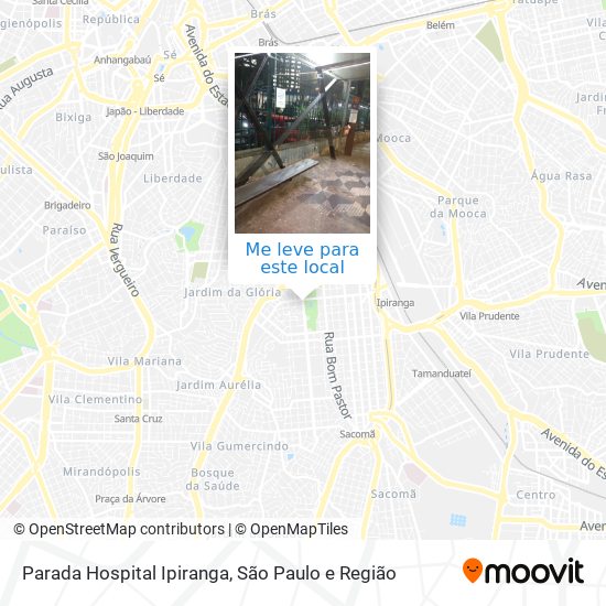Parada Hospital Ipiranga mapa