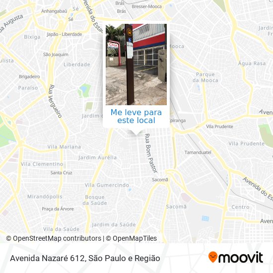 Avenida Nazaré 612 mapa