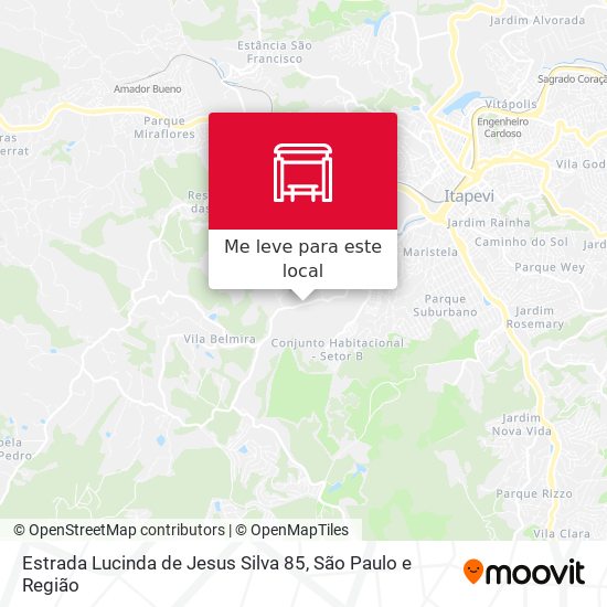 Estrada Lucinda de Jesus Silva 85 mapa