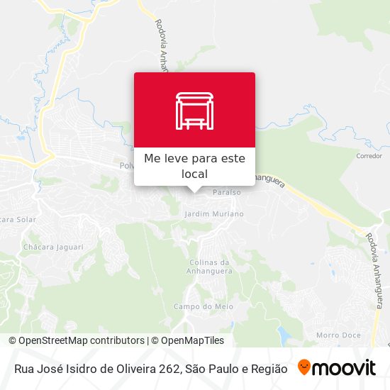 Rua José Isidro de Oliveira 262 mapa